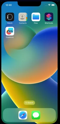 iOS 模拟器首页截图